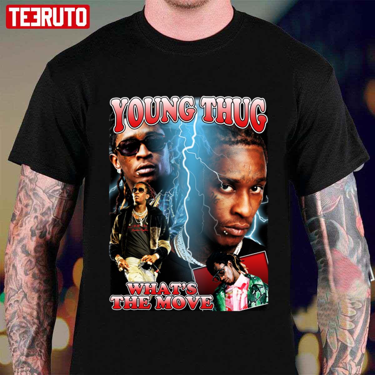 Nba Young Boy Young Thug What's The Move Vintage Bootleg Unisex T-Shirt ...