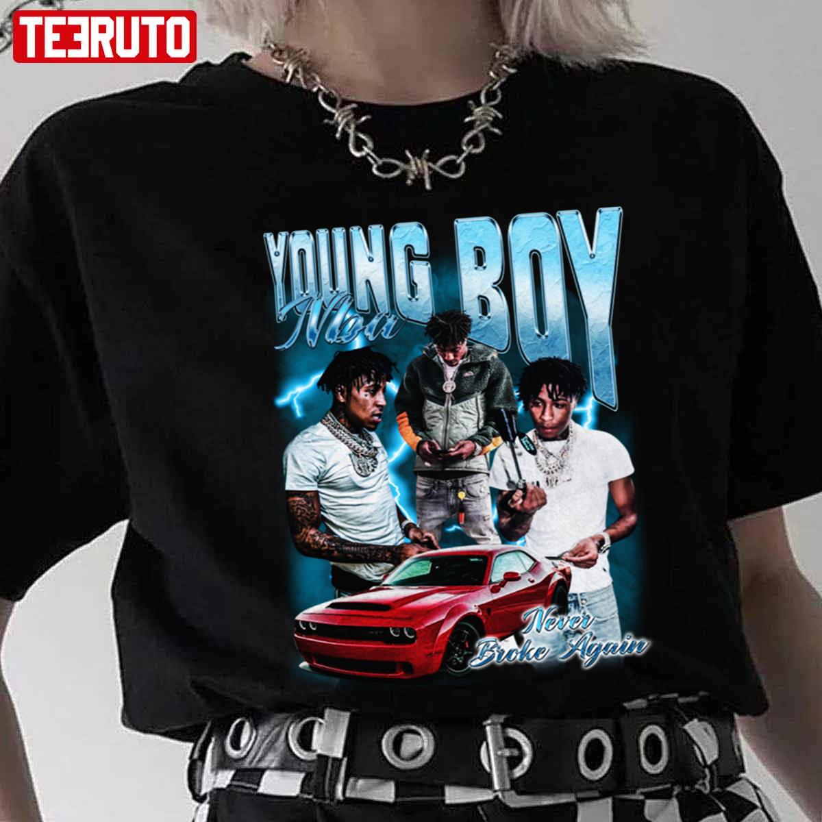 Nba Youngboy Never Broke Again Typography Unisex T-Shirt - Teeruto
