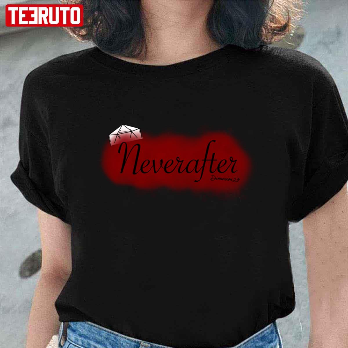 Neverafter Title D20 Dice Unisex T-shirt