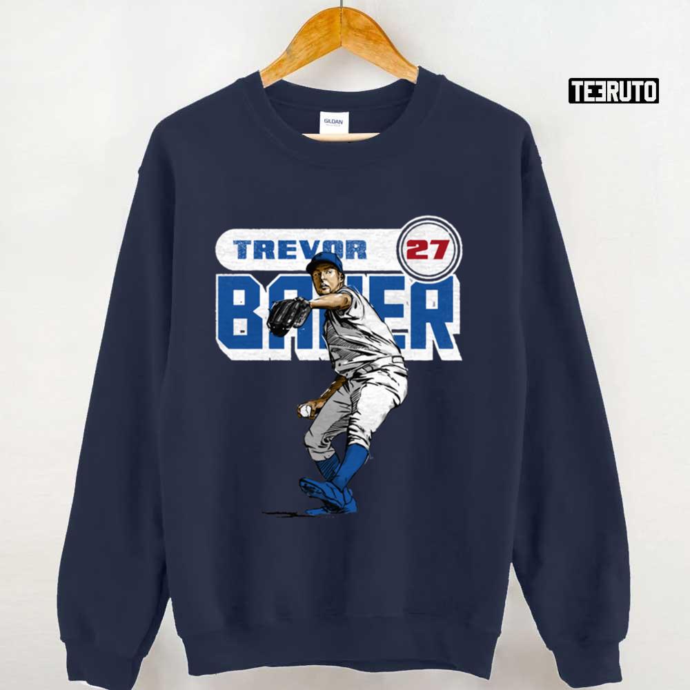 No 27 Trevor Bauer Retro Fanart Unisex Sweatshirt