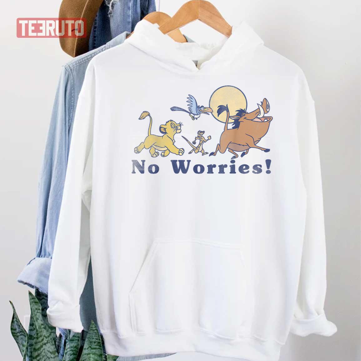 No Worries Vintage Group The Lion King Unisex Hoodie