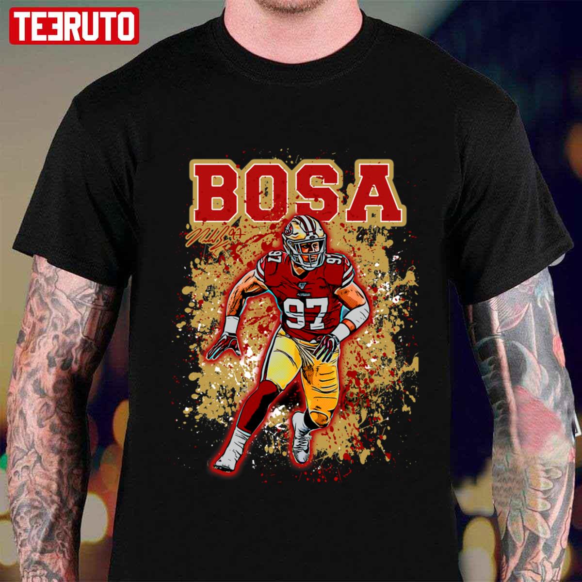 Number 97 Nick Bosa American Football Pro Player Shirt, hoodie