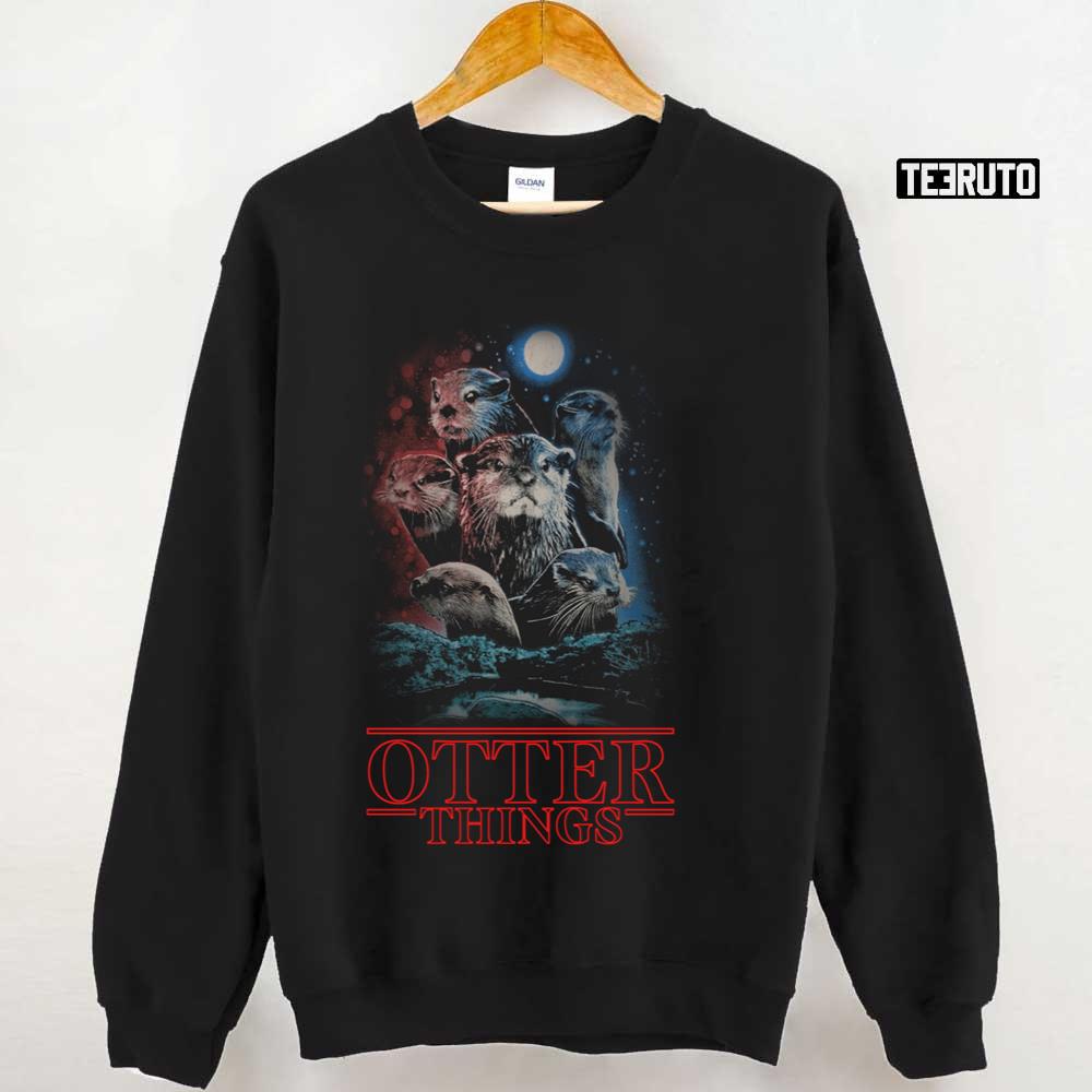 Otter Things Moon Funny Otters Sea Loves Unisex Sweatshirt