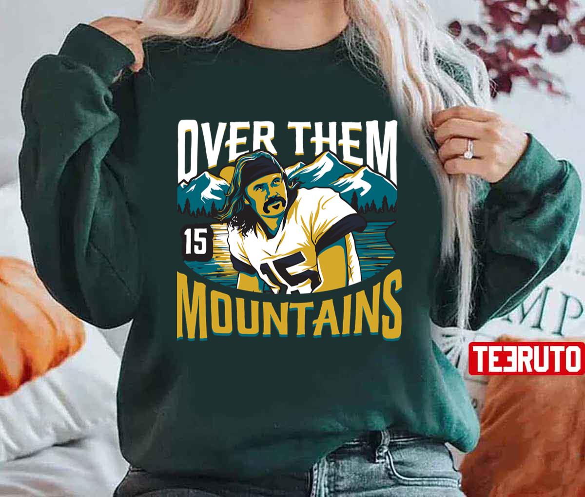 Over Them Moutains Retro Vintage Gardner Minshew Uncle Rico Jacksonville  Jaguars Limited Edition Unisex T-Shirt - Teeruto