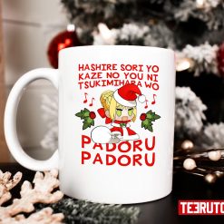 Padoru Padoru Red Text Design 11 oz Ceramic