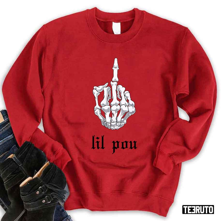 Pouya Lil Pou Middle Finger Unisex Sweatshirt - Teeruto