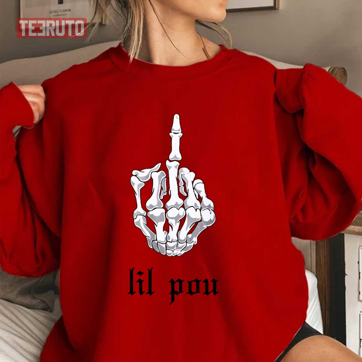 Pouya Lil Pou Middle Finger Unisex Sweatshirt - Teeruto