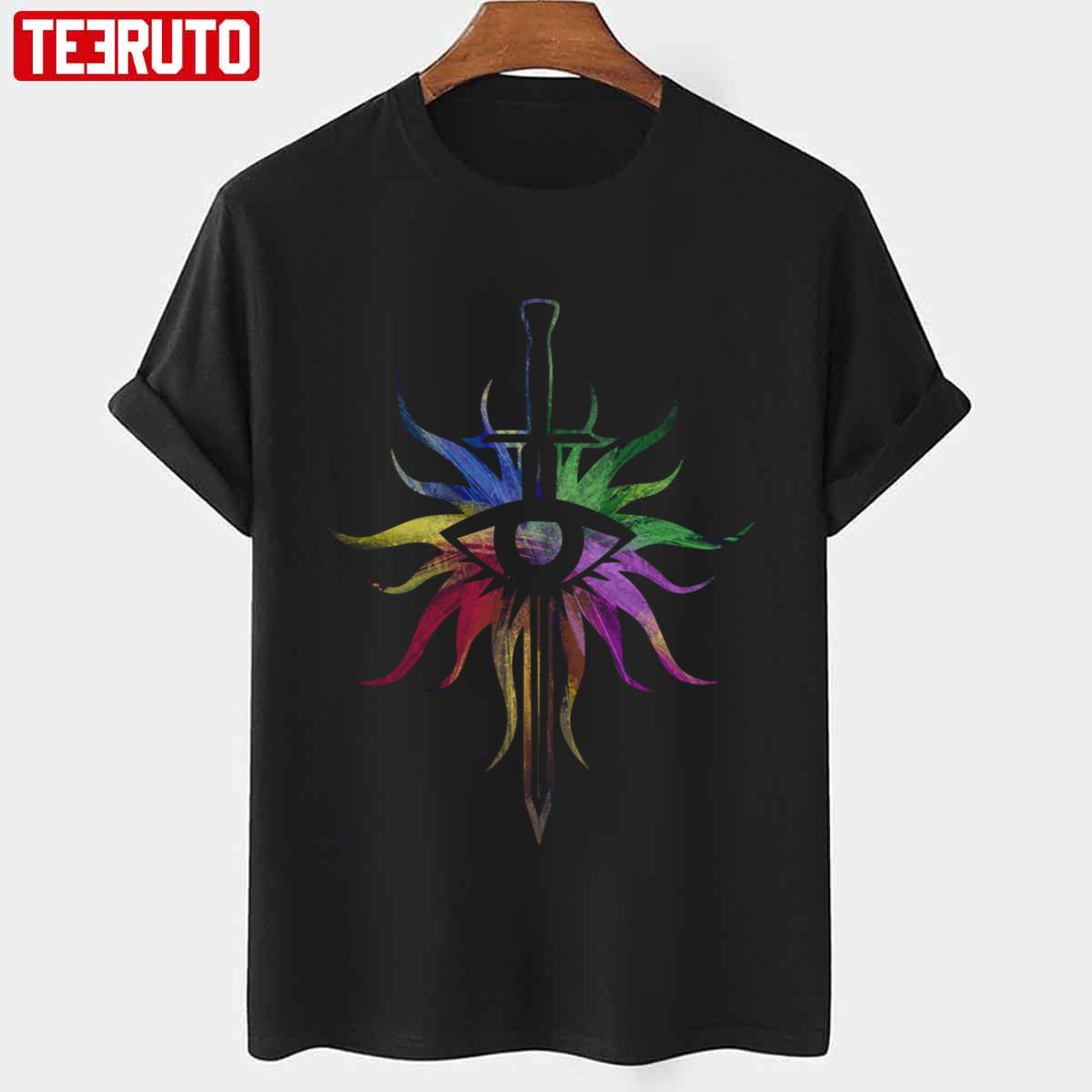 Rainbow Inquisition Logo Dragon Age Video Game Unisex T-Shirt