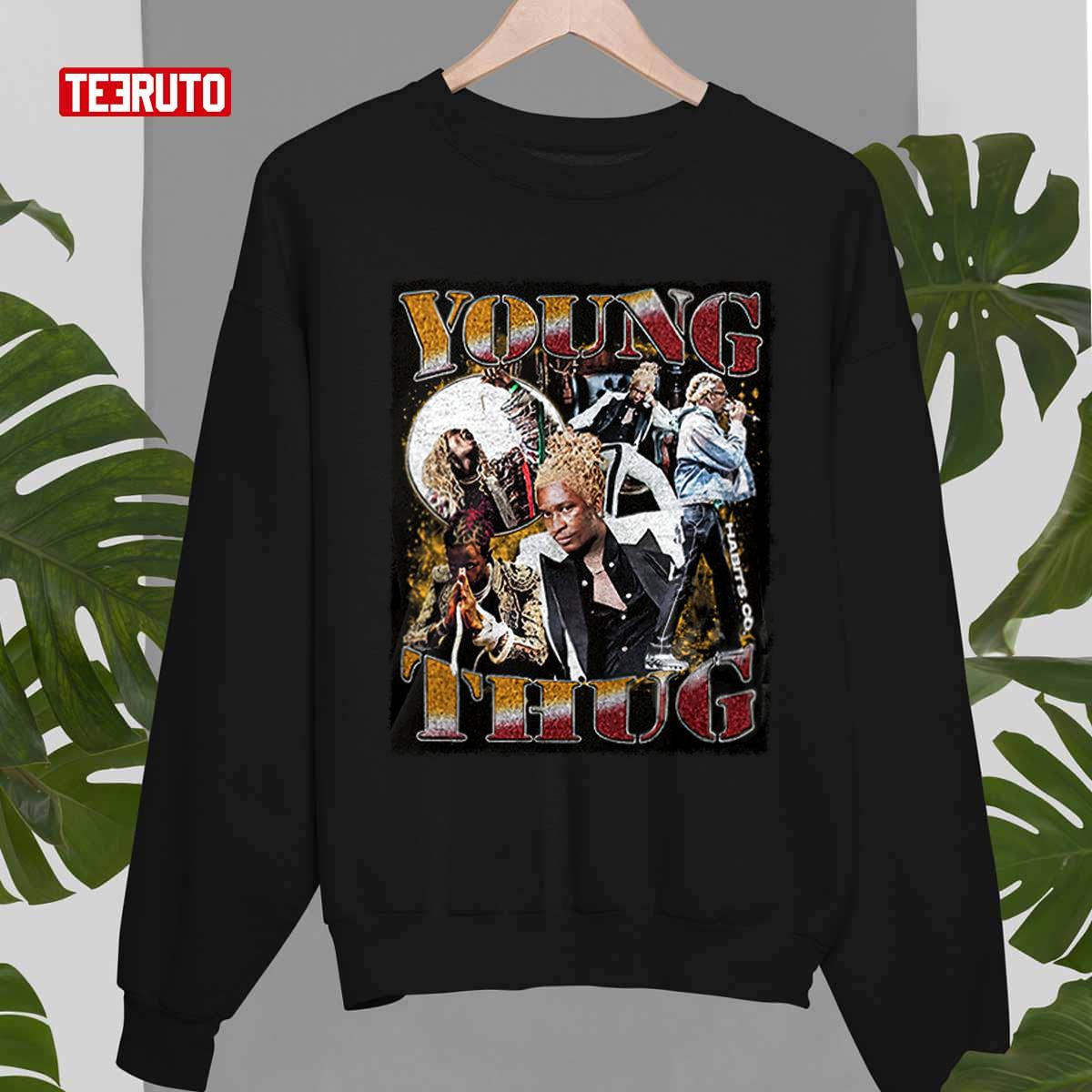 Young Thug Vintage T-shirt Graphic Tee Shirt Rapper Drip Designed