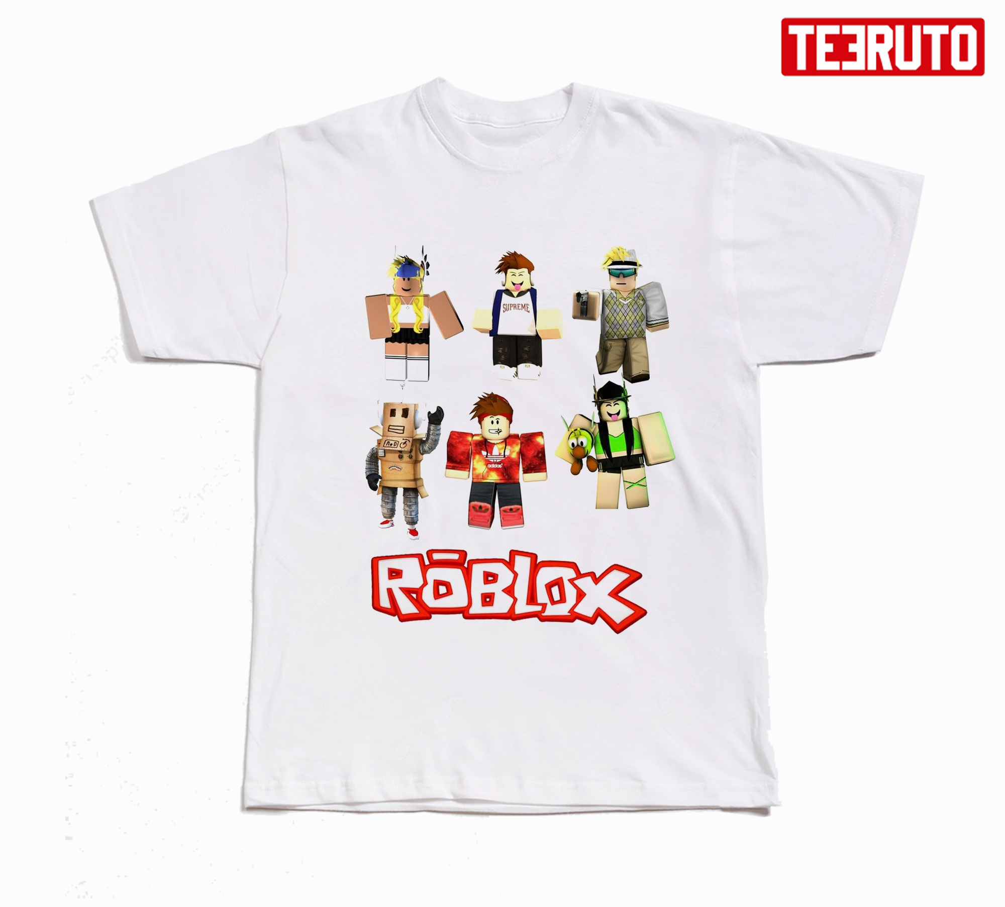 Zheart  Games Verano Hombres T-shirt Roblox Cartoon T-shirt