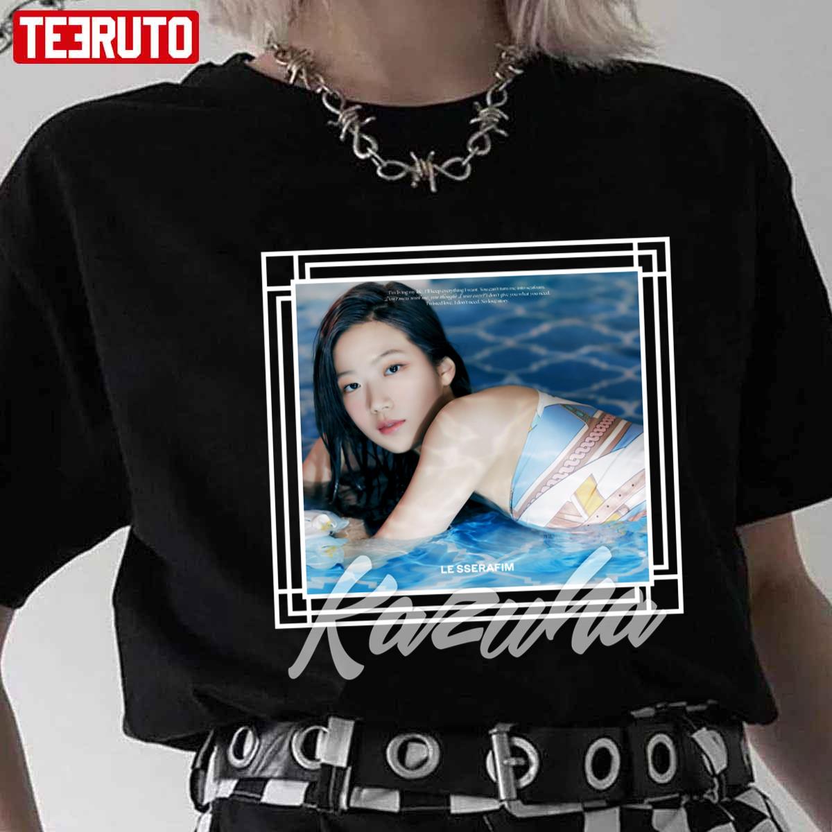 Sexy Le Sserafim Kazuha Unisex T Shirt   Teeruto