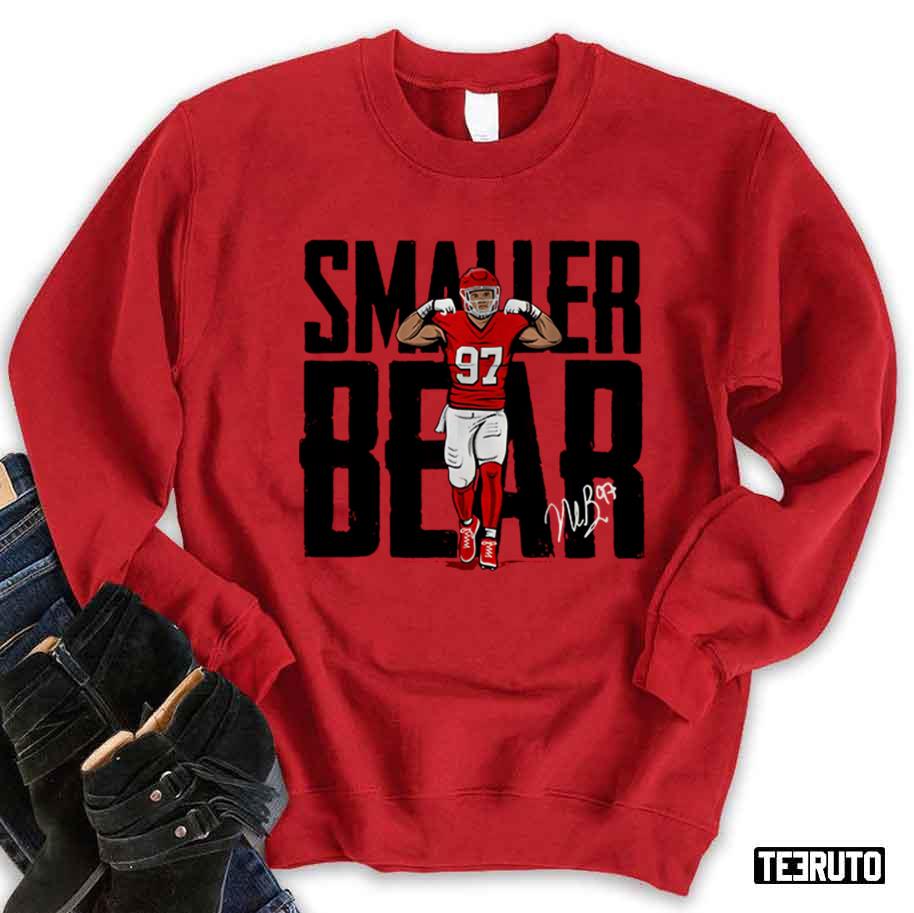 Smaller Bear Nick Bosa With Signature Unisex Sweatshirt - Teeruto