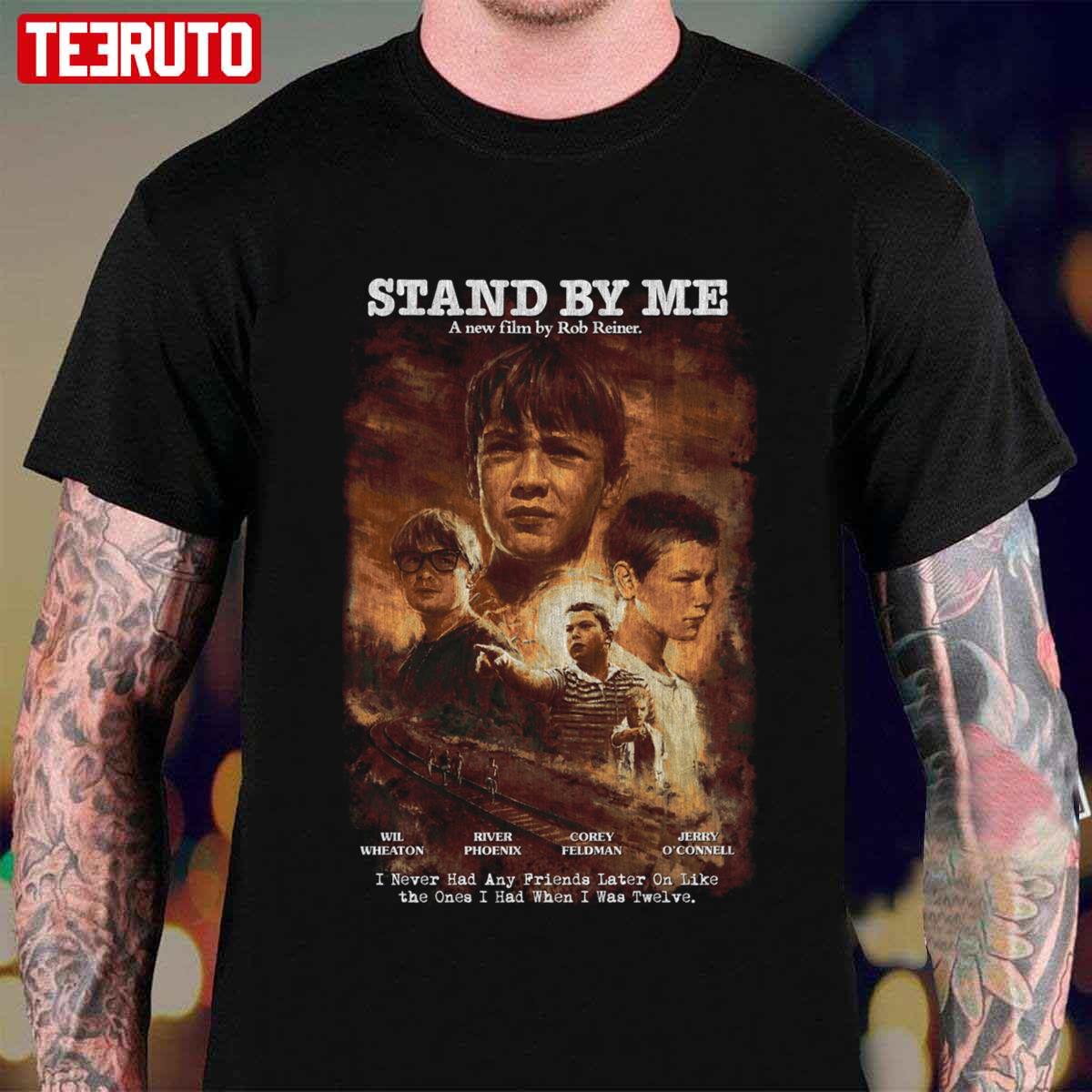 Stand By Me Distressed 80s Cult River Phoenix Unisex T-Shirt