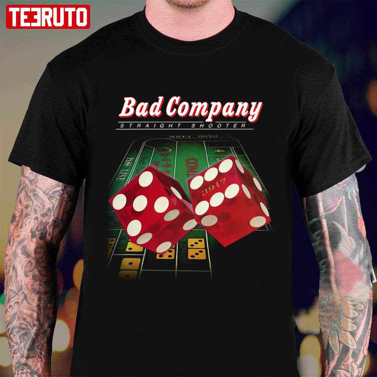 Straight Shooter Bad Company Band Vintage Retro Graphic Unisex T-Shirt