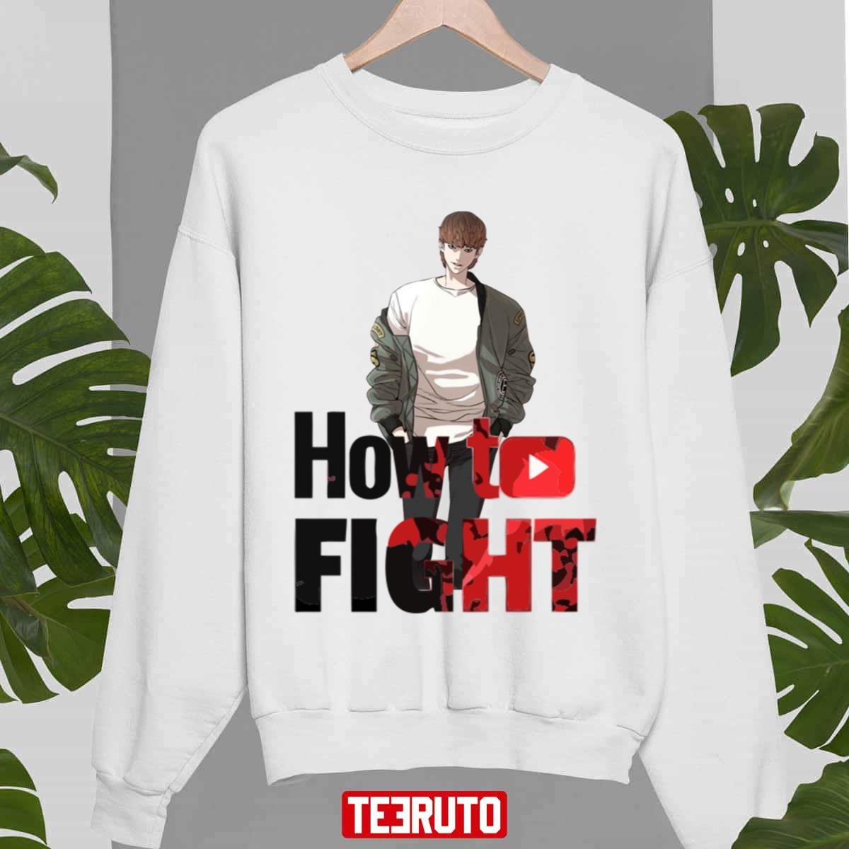 Sung Taehoon How To Fight Manhwa Lookism Netflix Unisex Sweatshirt