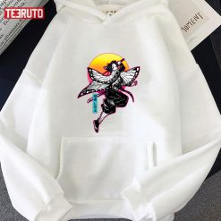 Sunset Retro Shinobu Insect Hashira Demon Slayer Kimetsu No Yaiba Unisex Hoodie