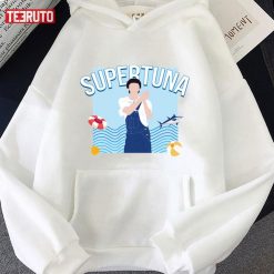 Super Tuna Stamp BTS Jin Kim Seokjin Minimalist Art Unisex Hoodie