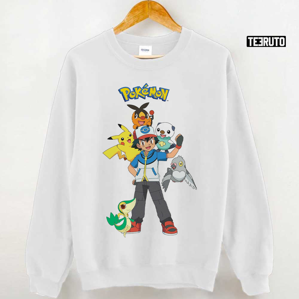 Team Unys Pokemon Design Ash Ketchum Unisex Sweatshirt