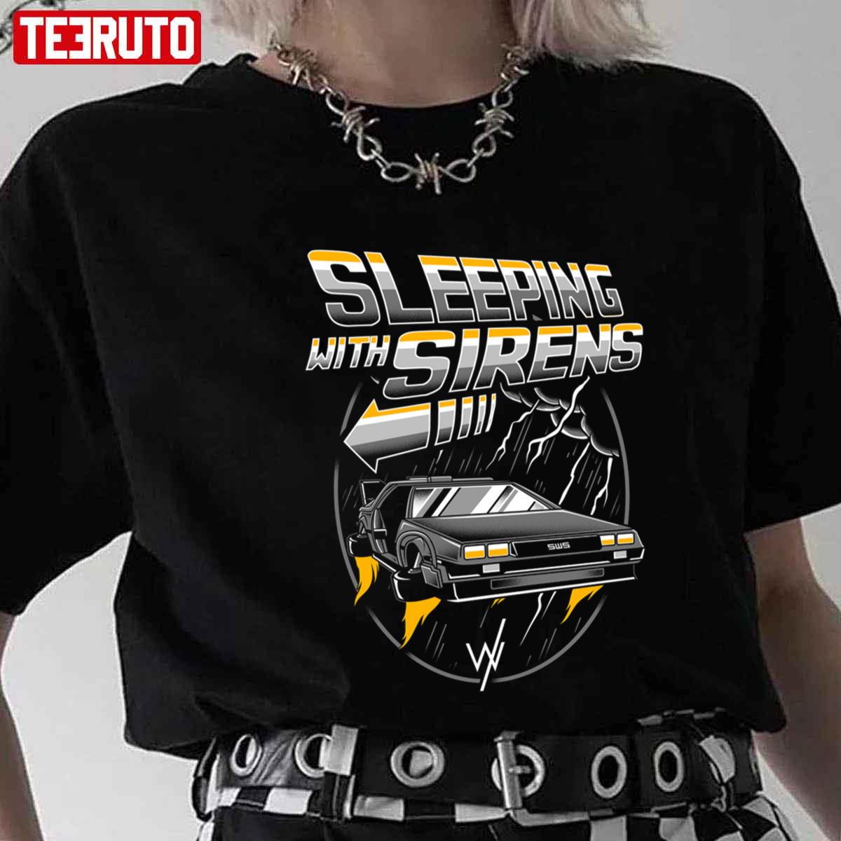 The Car Back To The Future Sleeping With Sirens Band Unisex T-Shirt