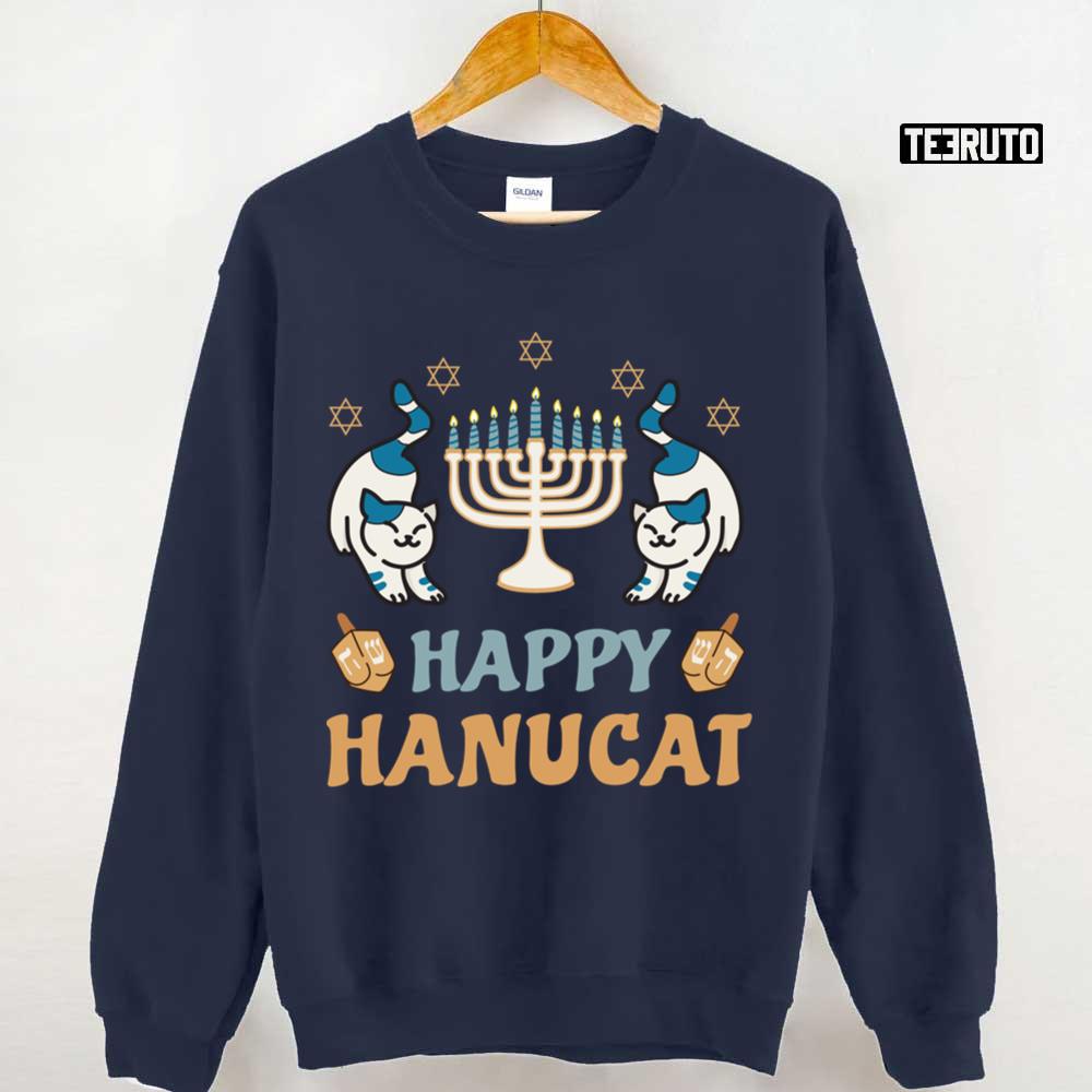 The Cats Happy Hanucat Hanukkah Unisex Sweatshirt