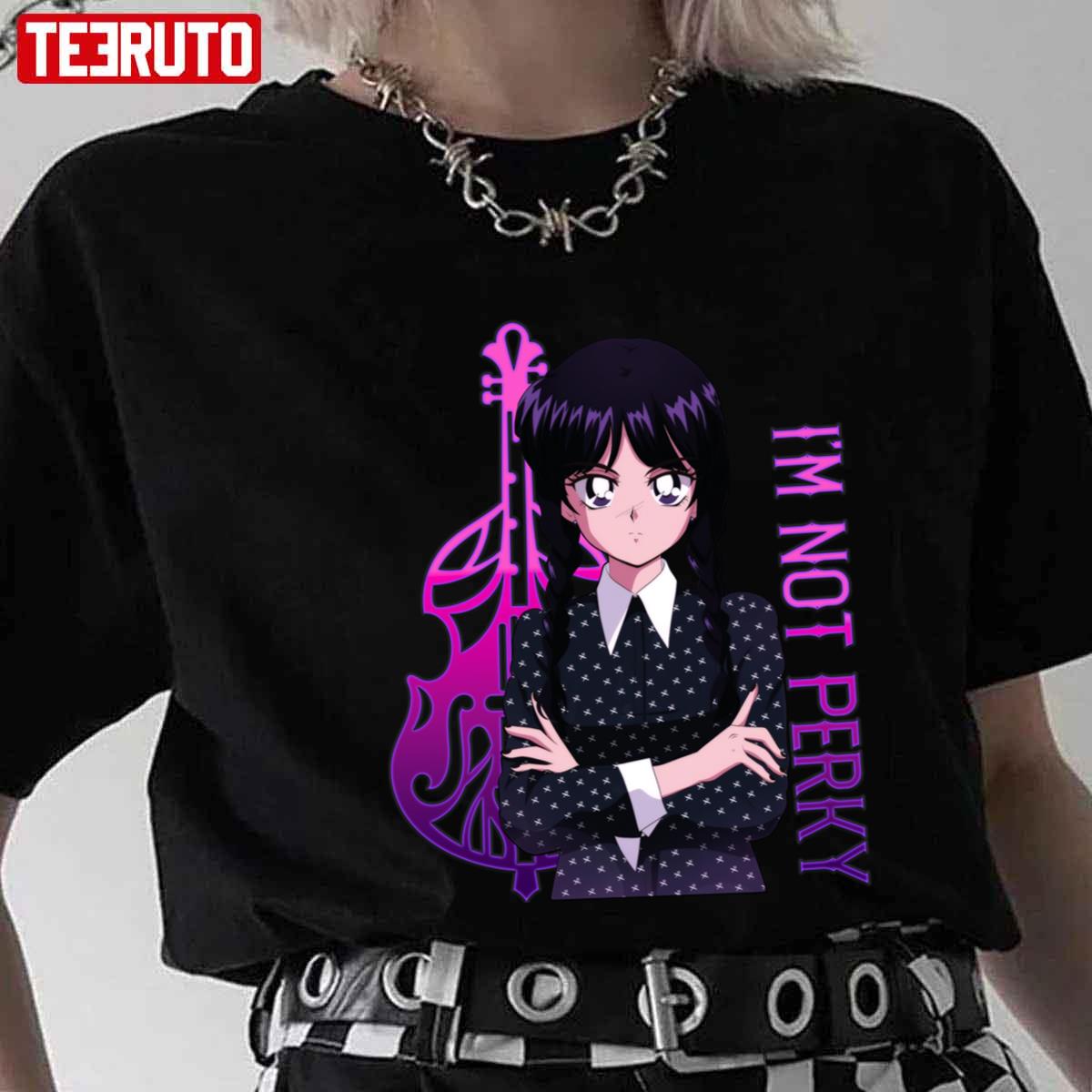 The Cellist Wednesday Addams Anime Sailor Moon Ver I’m Not Perky Unisex T-Shirt