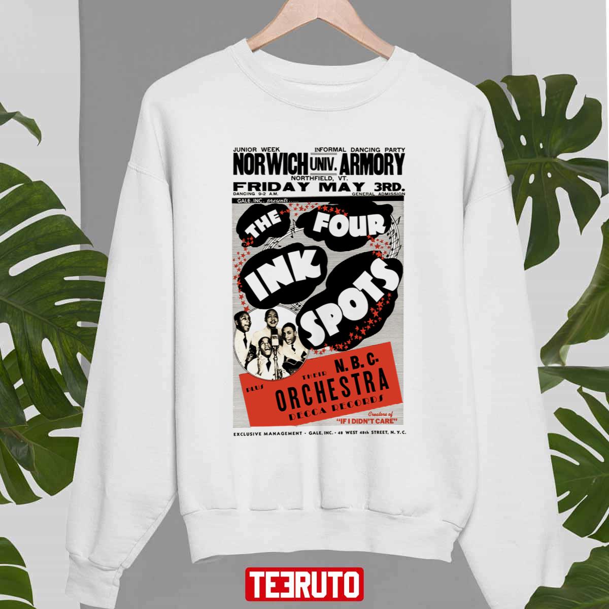 The Ink Spots Vocal Jazz Doo Wop Rhythm Blues Unisex Sweatshirt