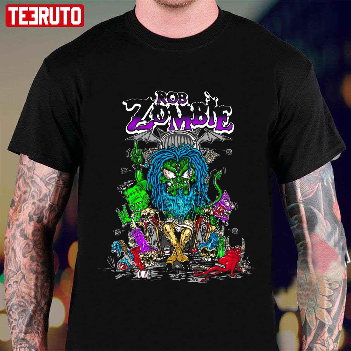 The King Devil Rob Zombie Vintage Artwork Unisex T-Shirt - Teeruto
