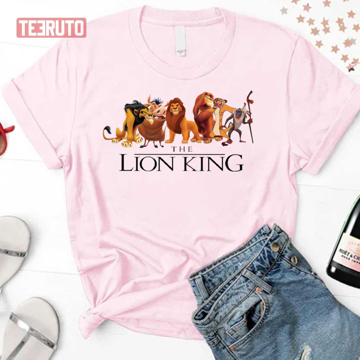 The Lion King Characters Family Stick Together Unisex T-Shirt - Teeruto
