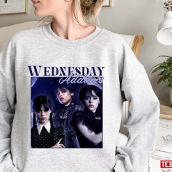 The Portrait Of Wednesday Addams Retro Homepage Vintage 90s Unisex Sweatshirt