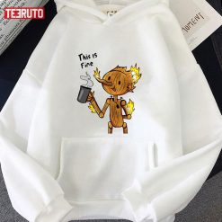 This Is Fine Pinocchio Guillermo Del Toro Pinocchio Unisex Hoodie