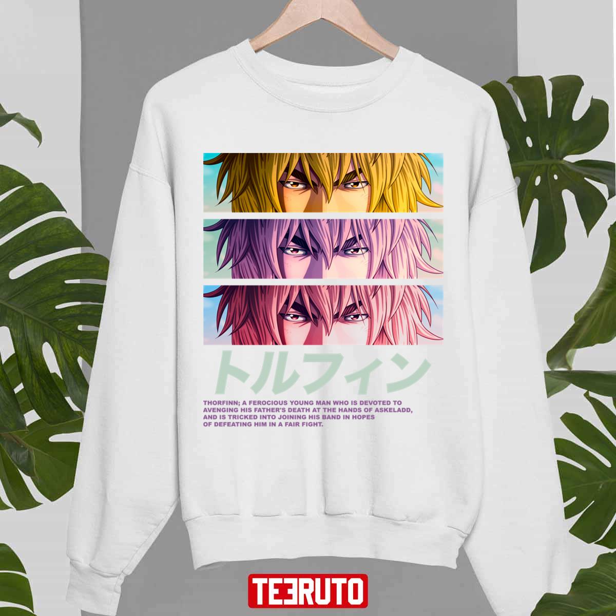 Thorfinn Eyes Japanese Vinland Saga Anime Manga Art Unisex Sweatshirt ...