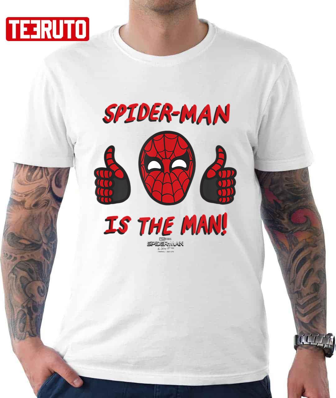 Thumbs Up Spider Man Is The Man Nah Way Home Unisex Hoodie Thumbs Up Spider Man Is The Man Nah Way Home Unisex Hoodie