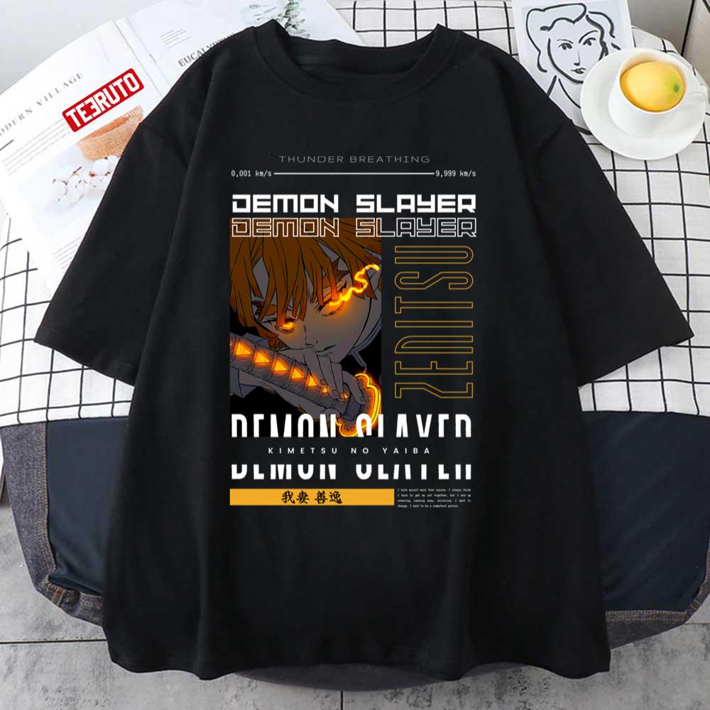 Thunder Breathing Zenitsu Demon Slayer Kimetsu No Yaiba Unisex T-Shirt