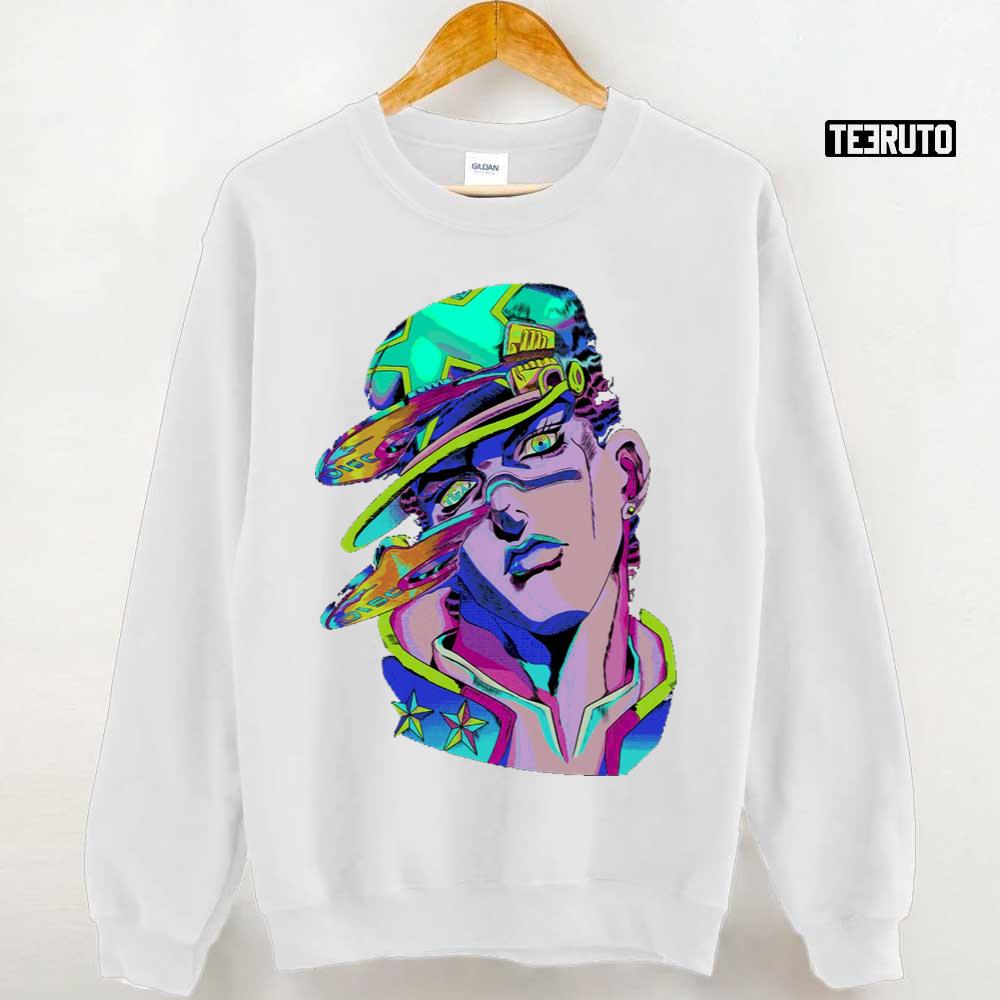 Jotaro Face - Cool Jotaro Jojo Jojo's Bizarre Adventure Anime Hd 3d Aop  Hoodie - Teeruto