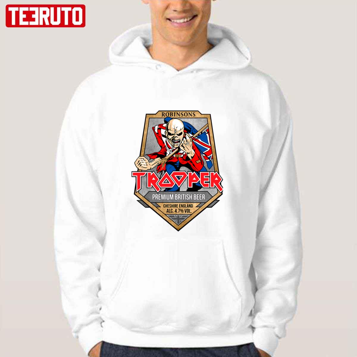 Trooper Triblend Iron Maiden Premium British Beer Unisex Hoodie