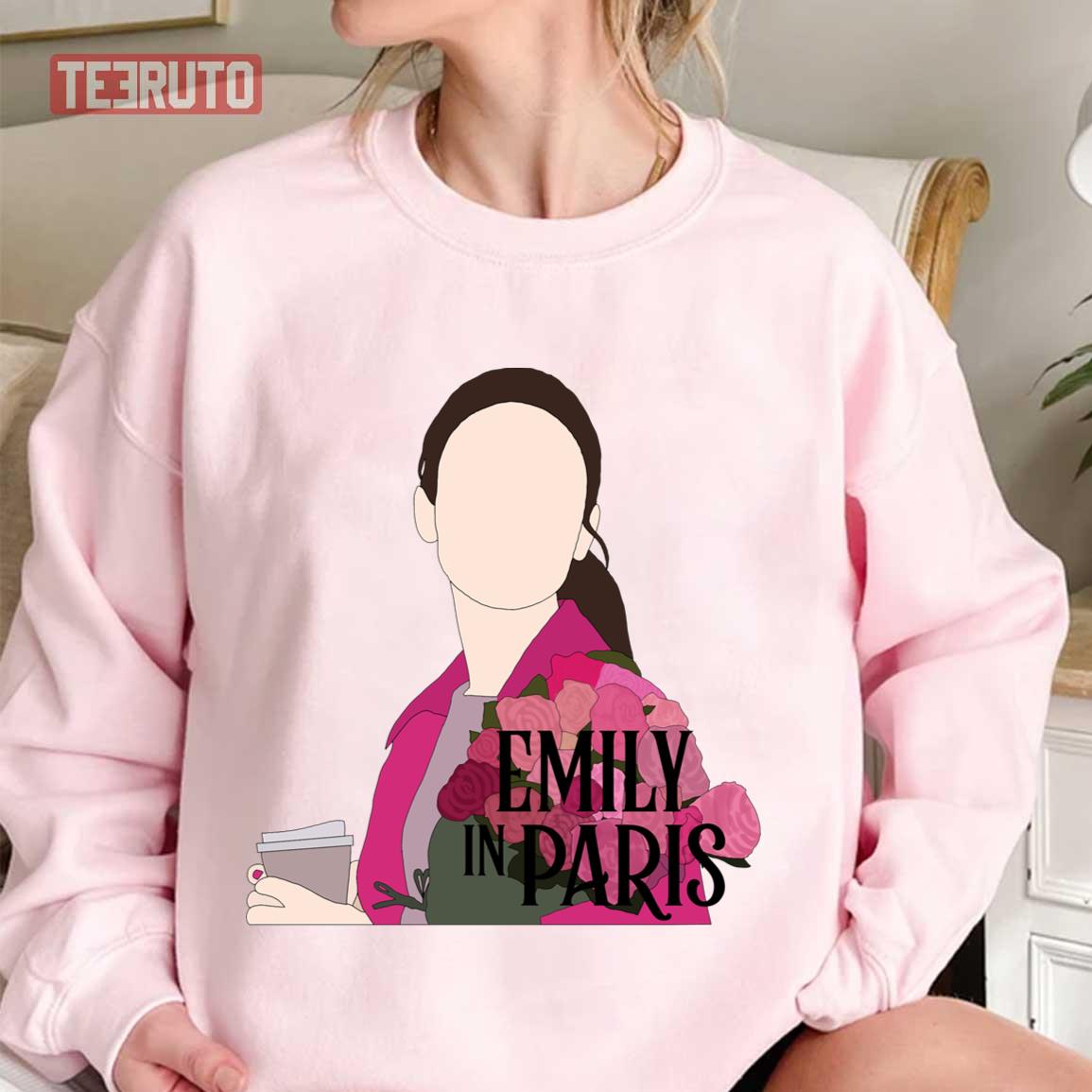 TV Show Emily In Paris Emily Cooper With Flowers Unisex Sweatshirt