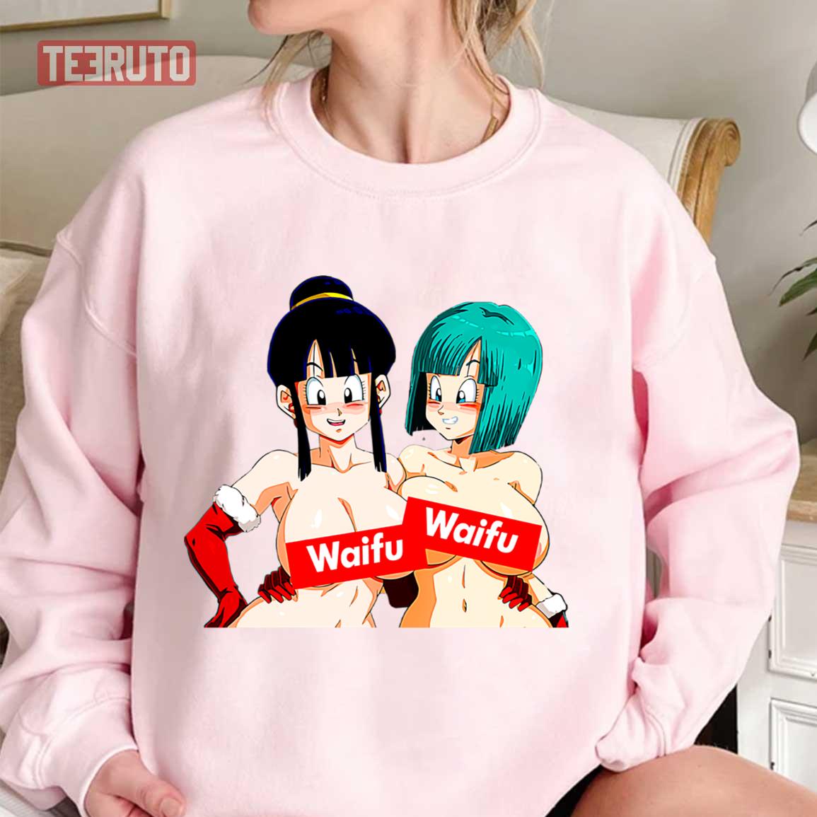 Two Waifu Of Dragonball Bulla And Chichi Unisex Sweatshirt