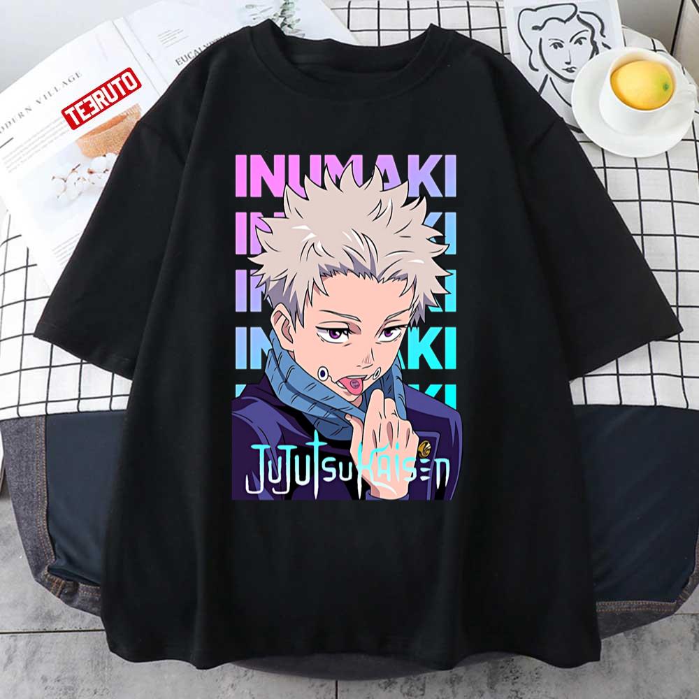 Unique Speech Patten Inumaki Toge Jujutsu Kaisen Hologram Colored Art Unisex T-Shirt