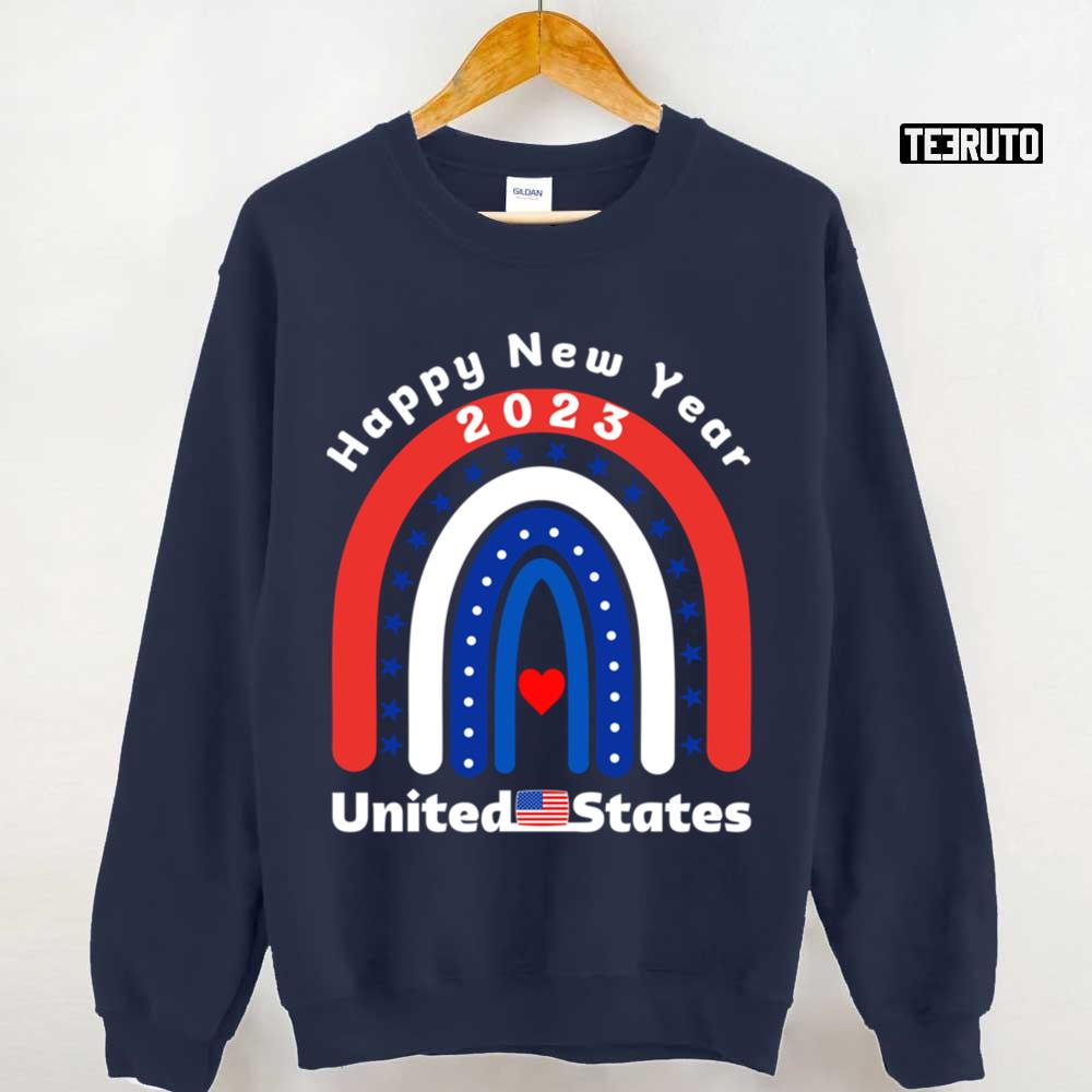Usa 2023 Happy New Year America Unisex Sweatshirt