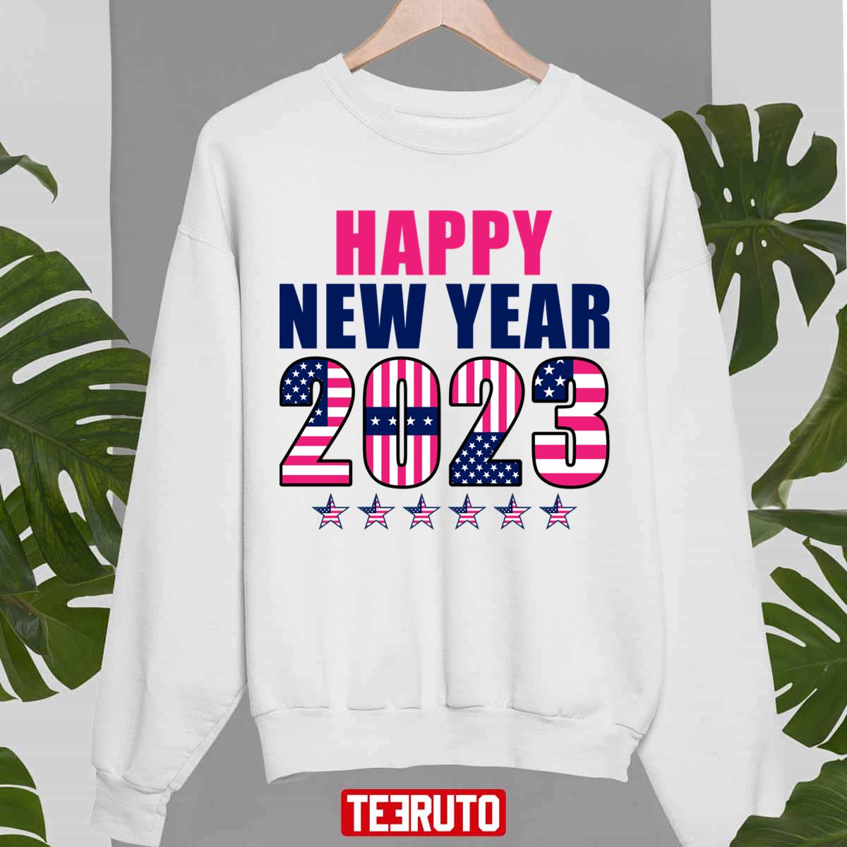 Usa Happy New Year 2023 Unisex Sweatshirt