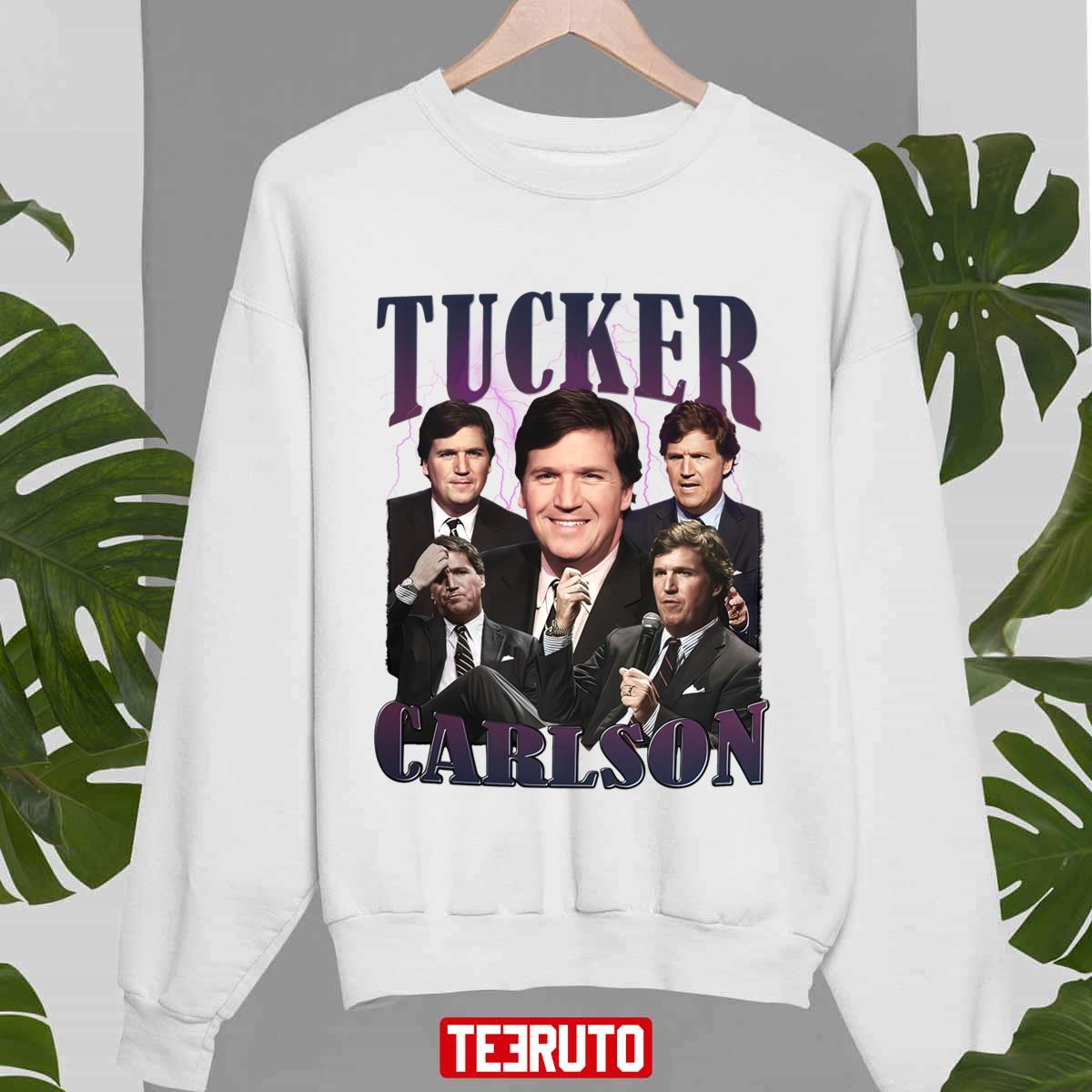 Vintage Retro Bootleg Tucker Carlson Unisex Sweatshirt