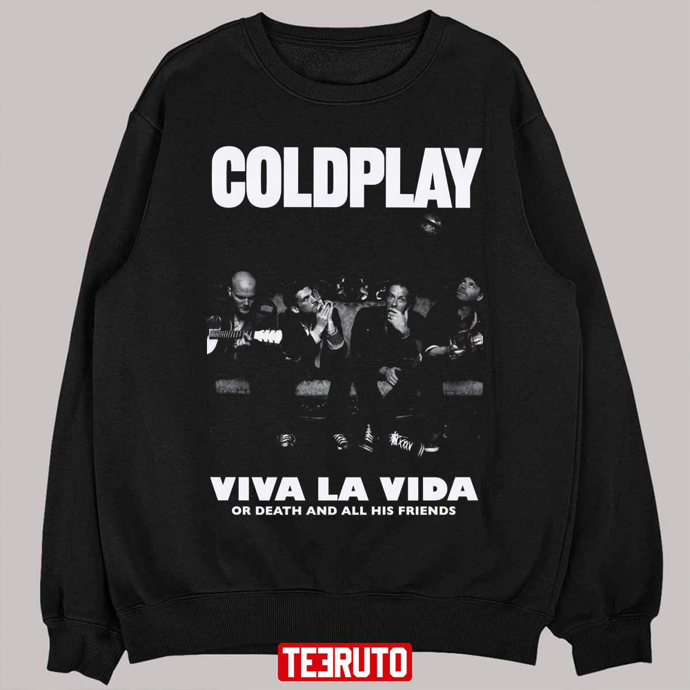 Viva La Diva Coldplay Black And White Art Unisex Sweatshirt