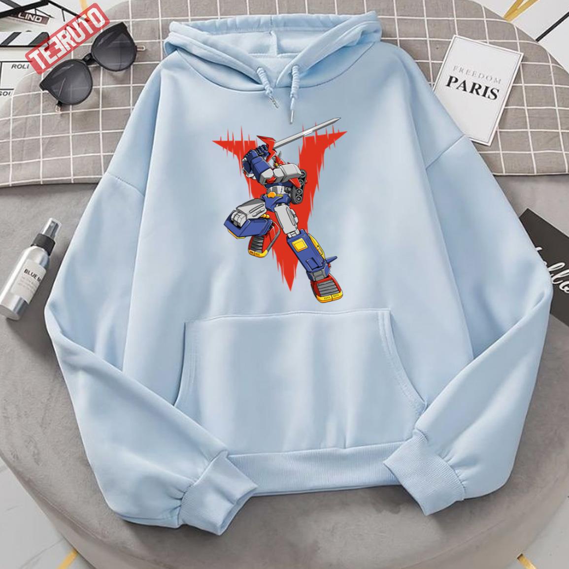 Voltes V Logo Art Mobile Suit Gundam Unisex Hoodie