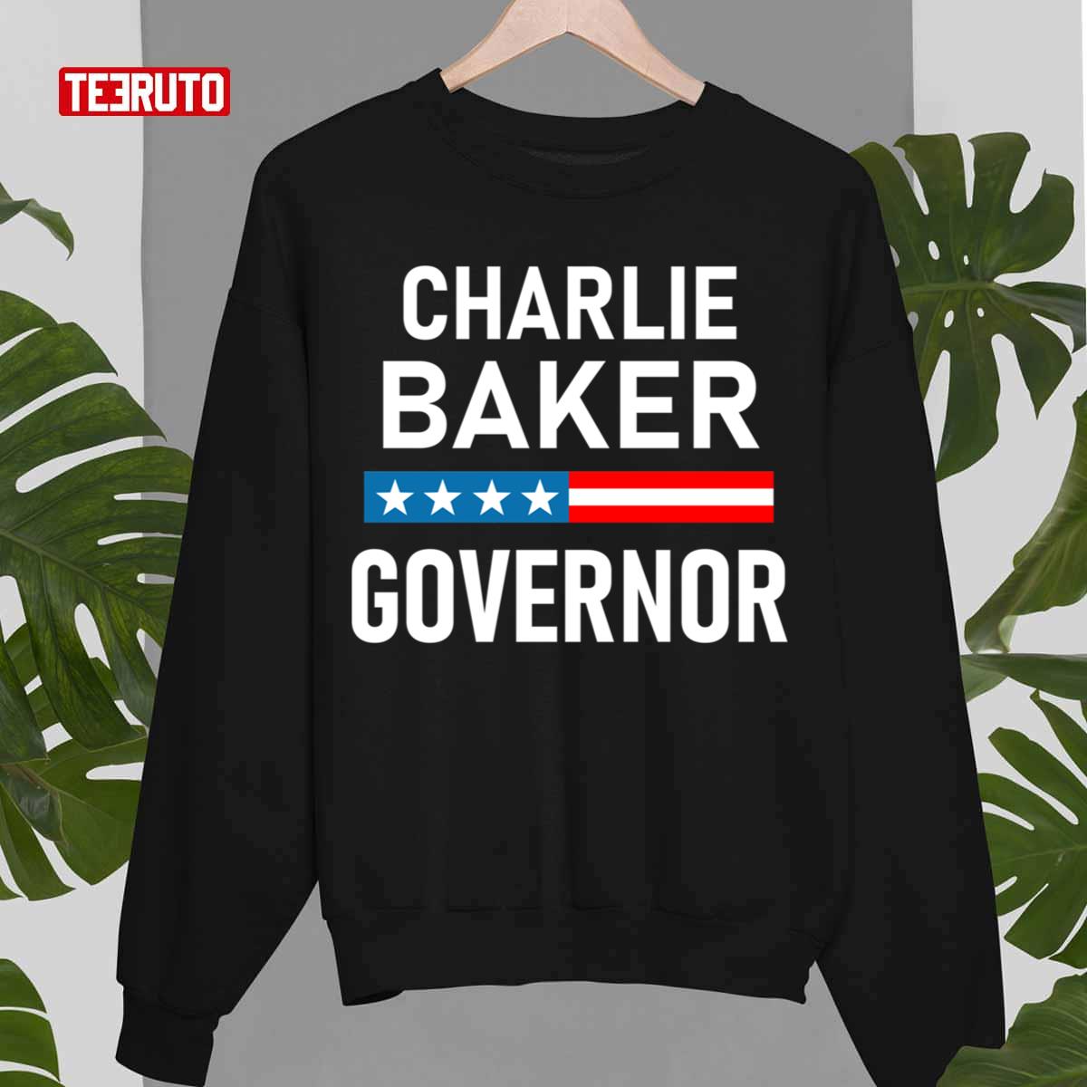 Vote Charlie Baker Massachusetts Governor Re Elect Charlie Baker Unisex Sweatshirt
