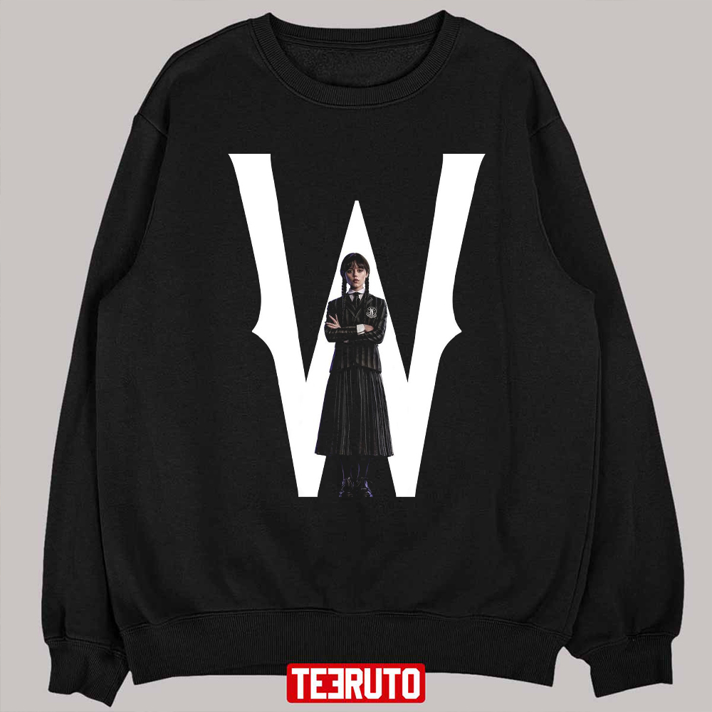 W Stand For Wednesday The New Series Netflix Addams Family Unisex Sweatshirt