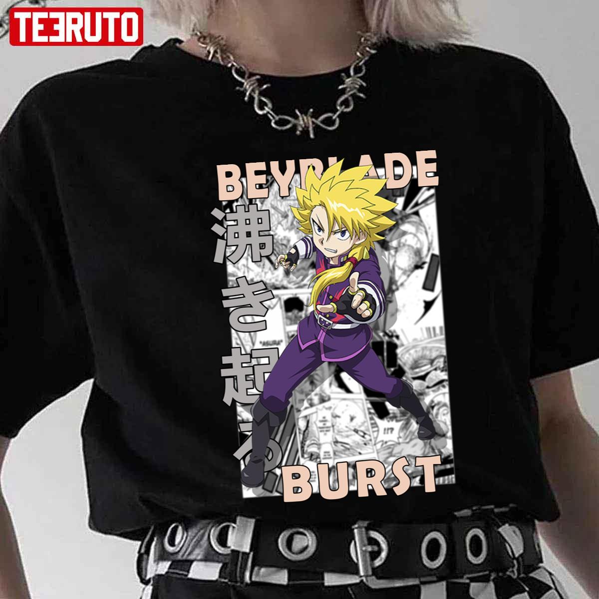 Wakiya Murasaki Beyblade Burst Style Design Unisex T-Shirt