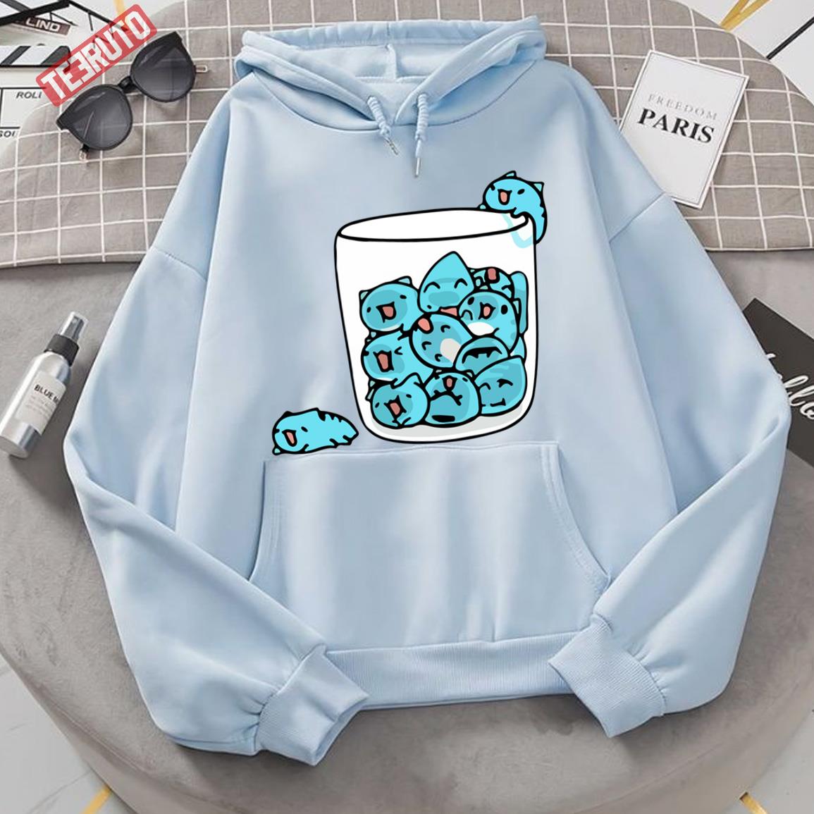 Water Drops Comic Cat Bugcat Capoo Unisex Hoodie