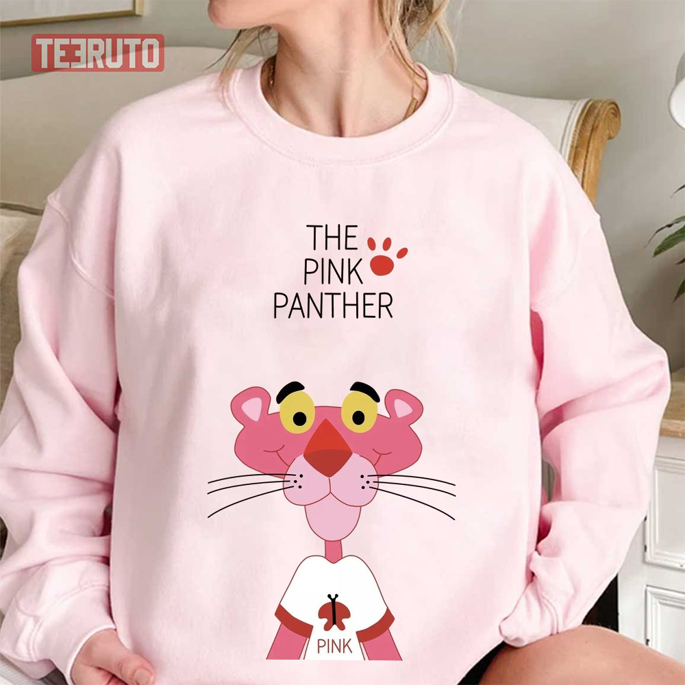 Wearing A Pink Shirt Pink Panther Unisex Sweatshirt