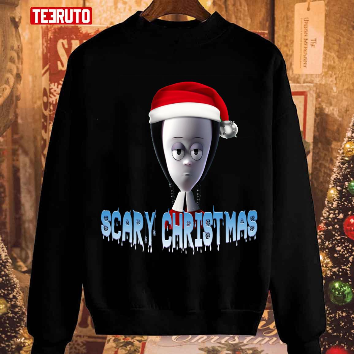 Wednesday Addams And The Scary Chrismas Unisex Sweatshirt