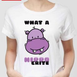 What A Hippocrite Purple Hippo Unisex T-Shirt